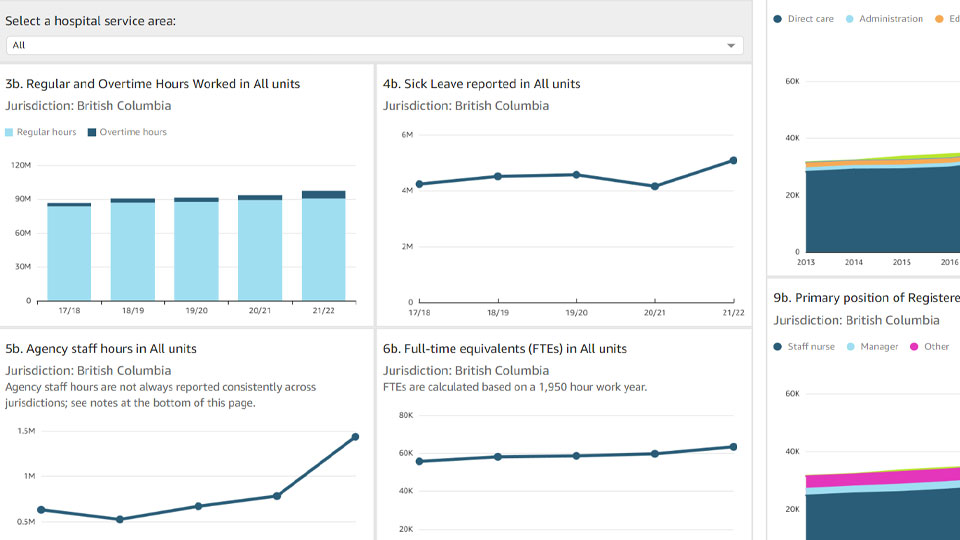 Collection of data visualizations