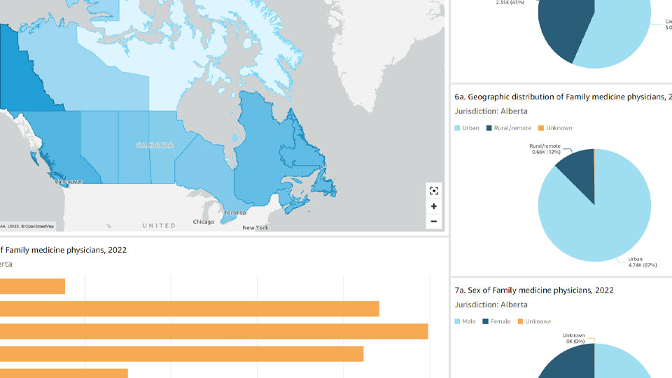 Collection of data visualizations